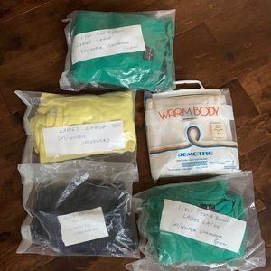 Demetre ski long underwear. Men’s and women. Vintage.